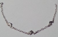 Pulsera con Delfines, Plata 925